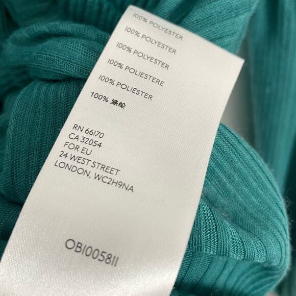 Free People Day Dreaming Long Sleeve Top Relaxed Teal Night Size NWOT Size XS - Picture 5 of 5